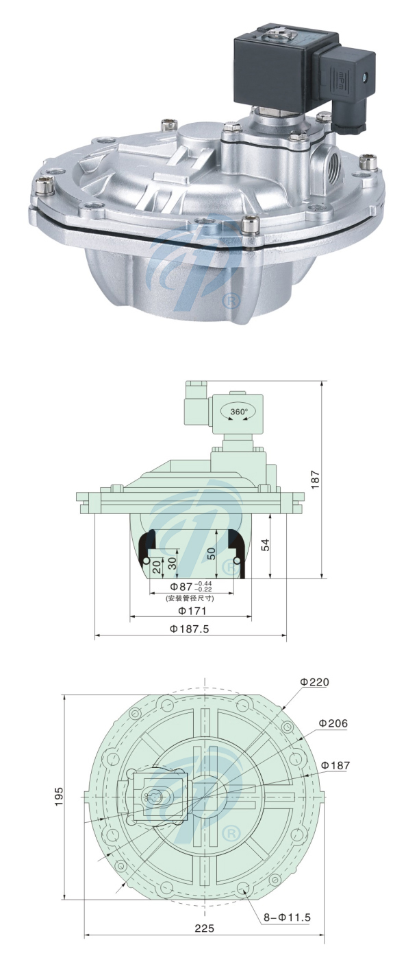 鋁合金淹沒式噴吹閥尺寸規(guī)格