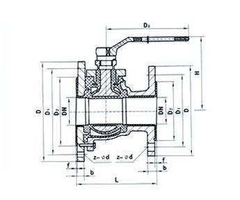 FQ41F不銹鋼放料球閥結(jié)構(gòu)圖- 上海昆煉閥門制造有限公司 FQ41F不銹鋼放料球閥結(jié)構(gòu)圖- 上海昆煉閥門制造有限公司